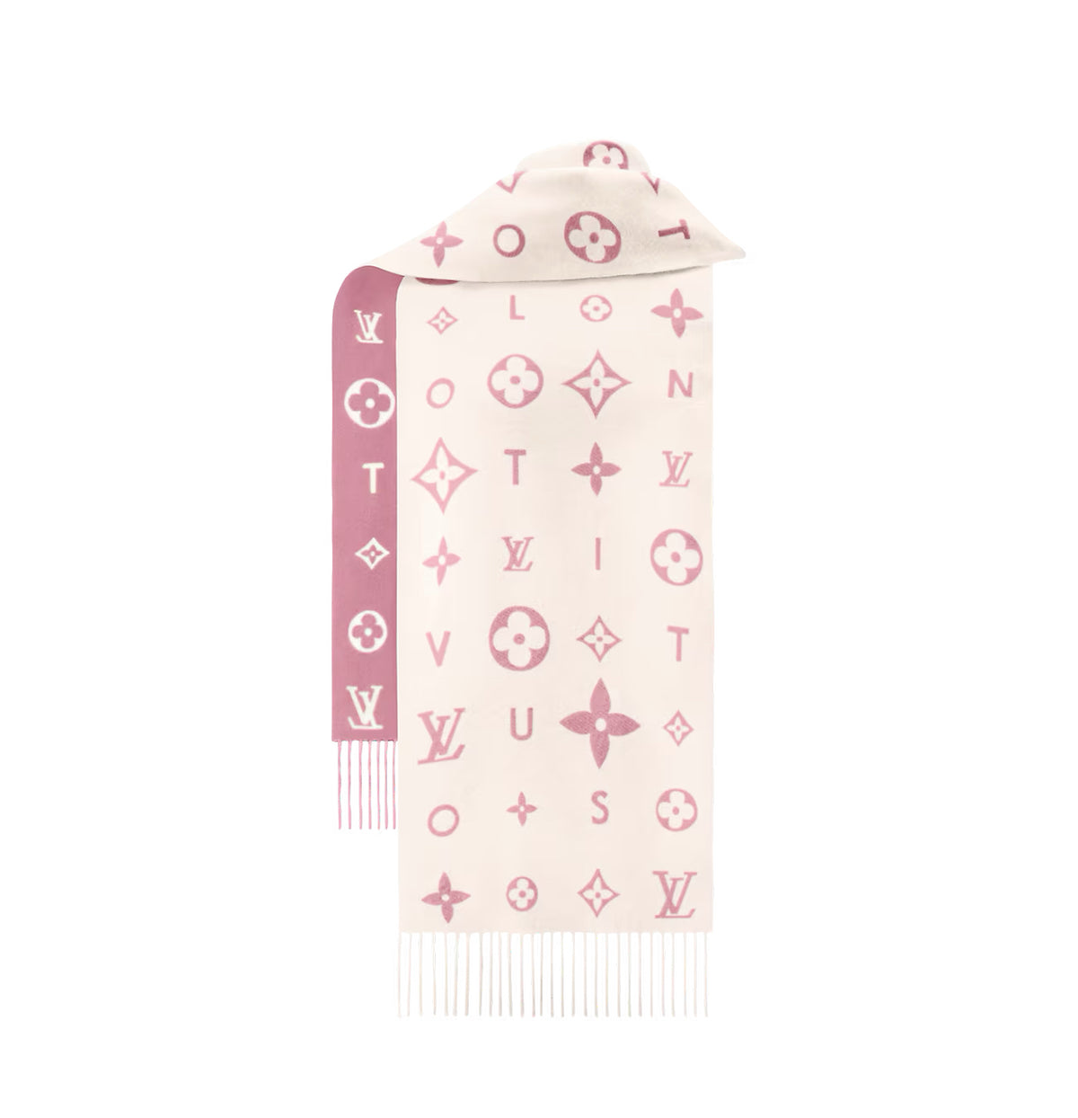 Winniemodo,Winniemodony,Louis Vuitton M97656,Louis Vuitton Reykjavik 2.0 scarf,LV Reykjavik pink scarf sale,Louis Vuitton sca