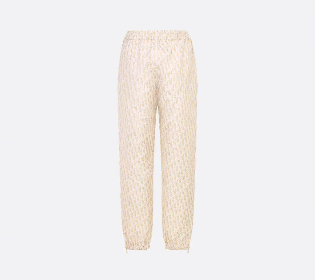 Dior 217P43A2975,Dior loose pants,Dior gold pants,Dior gold monogram pants,Dior monogram pants,Dior womens pants gold,Dior pa