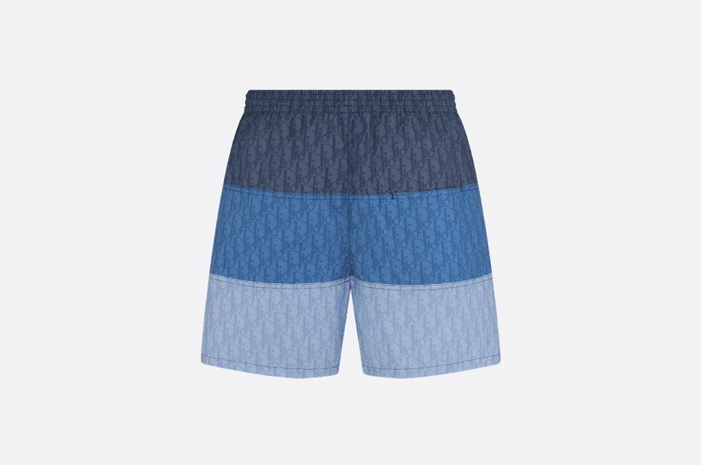 Dior 593B111A2021,Dior swim shorts,Dior blue swim shorts,Dior swim shorts 2025,Dior swim shorts three blue color,Dior monogra