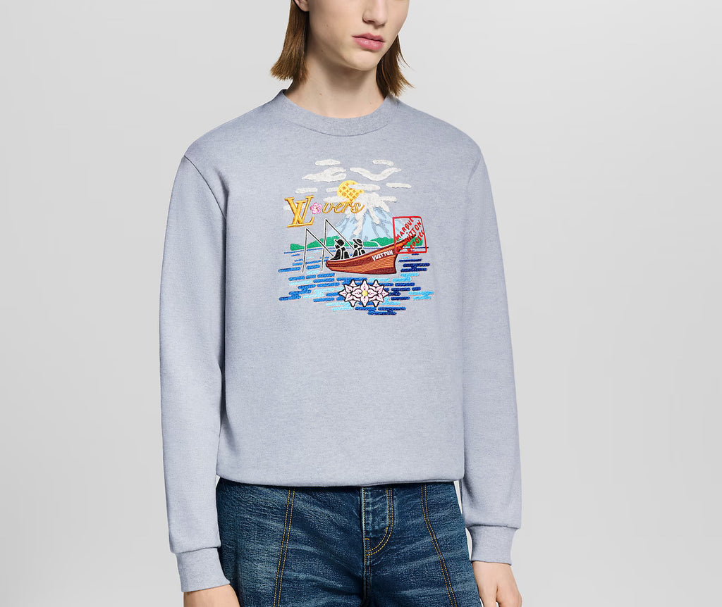 Winniemodo,Winnie modo,Louis Vuitton 1AIMM7,LV 1AIMM7,Louis Vuitton embroidered sweatshirt,LV embroidered sweatshirt,Louis Vu