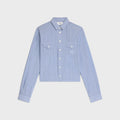 Celine RC00R720T.07DG,Celine shirt striped,Celine blue shirt,Celine blue striped shirt,Celine blue striped womens shirt,Celin