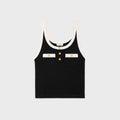 Celine RX03A0Q12.38ZD,Celine cropped tank top,Celine pocket vest,Celine black vest,Celine black top,Celine vest,Celine vest 2
