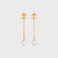 Winniemodo,Winniemodony,Celine B102W6PRB.01GI,Celine triomphe earrings,Celine triomphe earrings pearl,Celine earrings sale,Ce