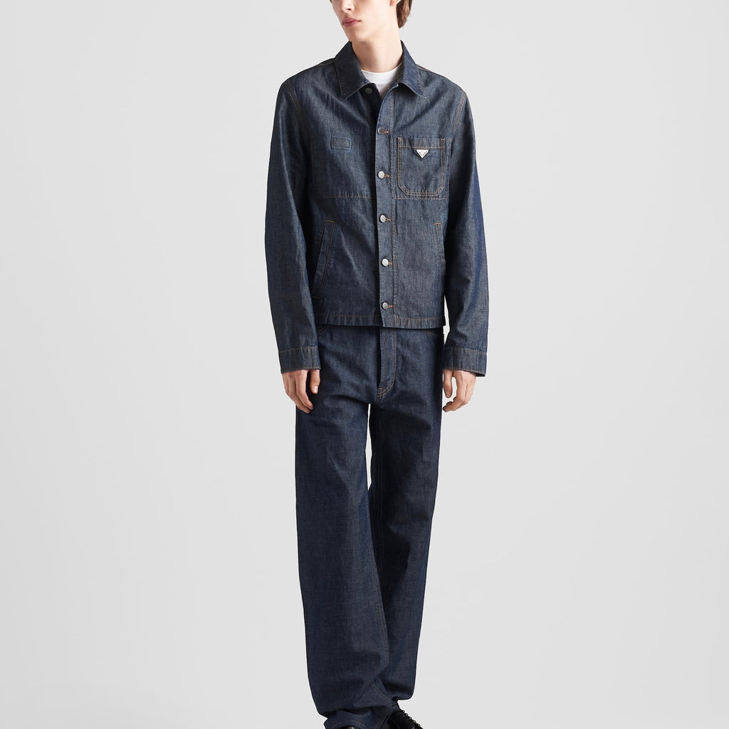 Winniemodo,Winnie modo,Prada GEB254,Prada chambray jacket,Prada denim jacket,Prada denim jacket mens,Prada jacket,Prada jacke