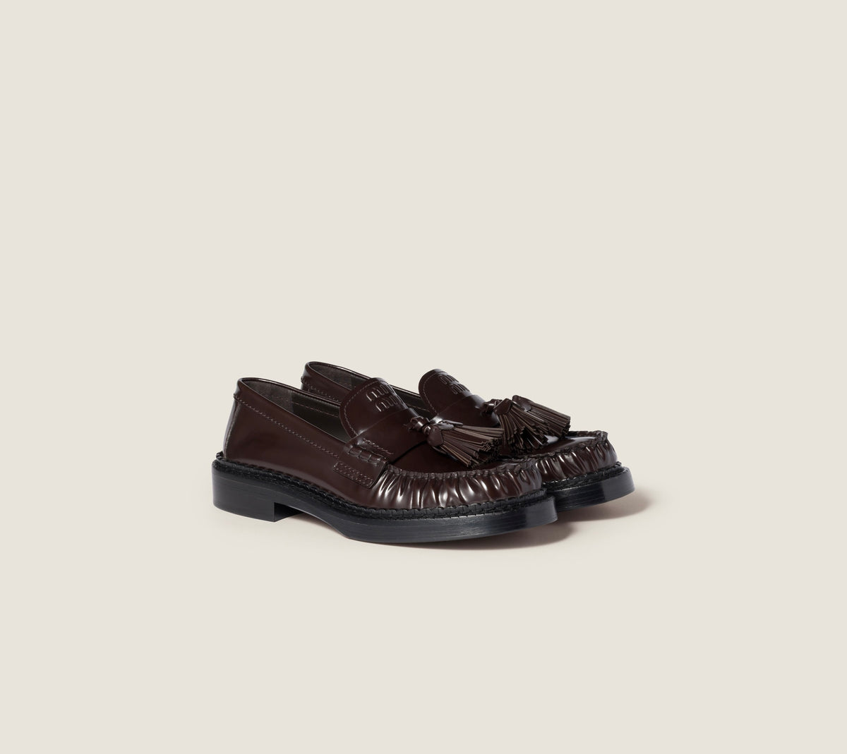 Winniemodo,Winniemodony,MIU MIU 5D497E,Miu Miu tassel loafer,Miu Miu loafer brown,Miu Miu loafer sale,Miu Miu loafer outlet,M