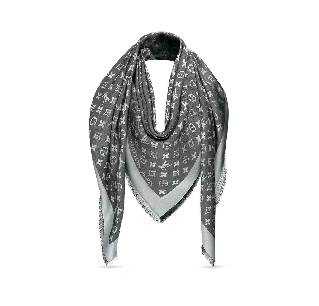Louis Vuitton monogram denim shawl