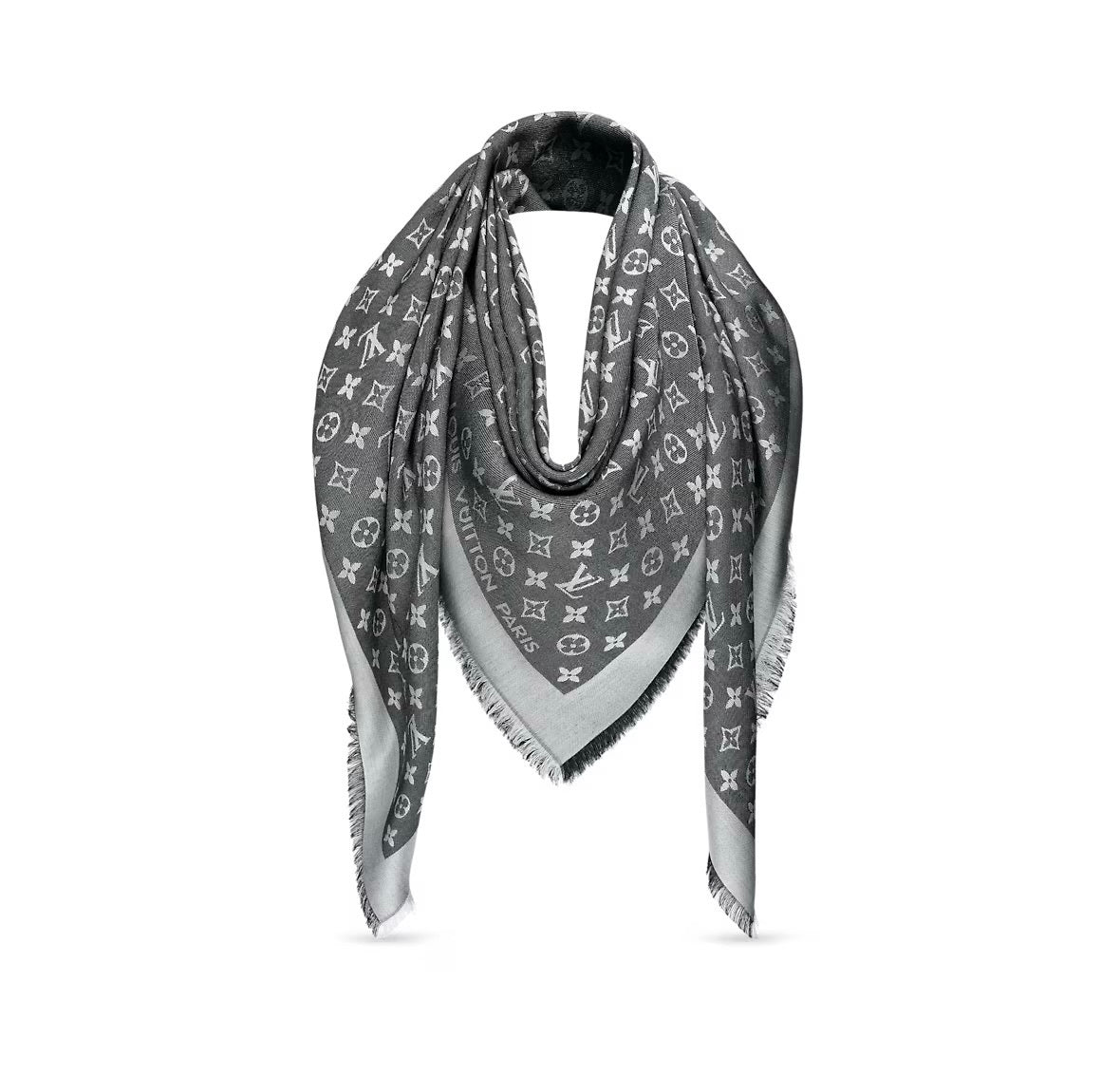 Louis Vuitton monogram denim shawl