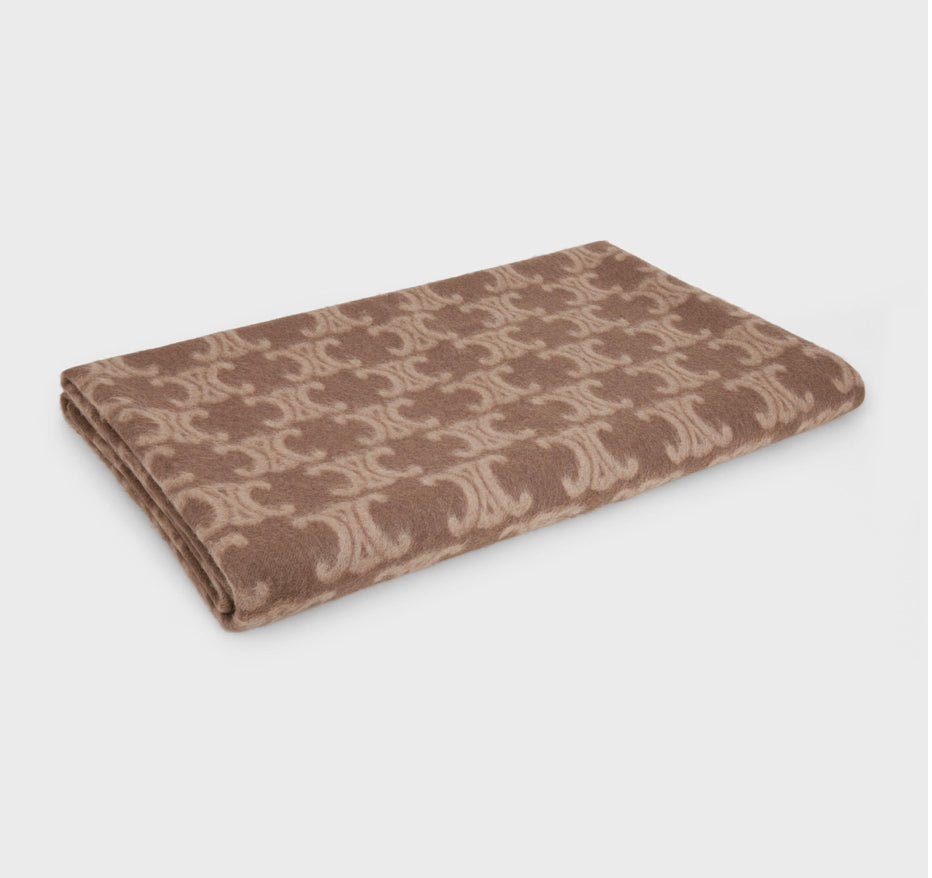 Celine blanket in monogram wool