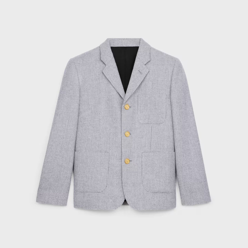 Winniemodo,Winnie modo,Celine RV0A50F85.FYP2,Celine Sorbonne jacket,Celine blazer,Celine blazer grey,Celine blazer sale,Celin