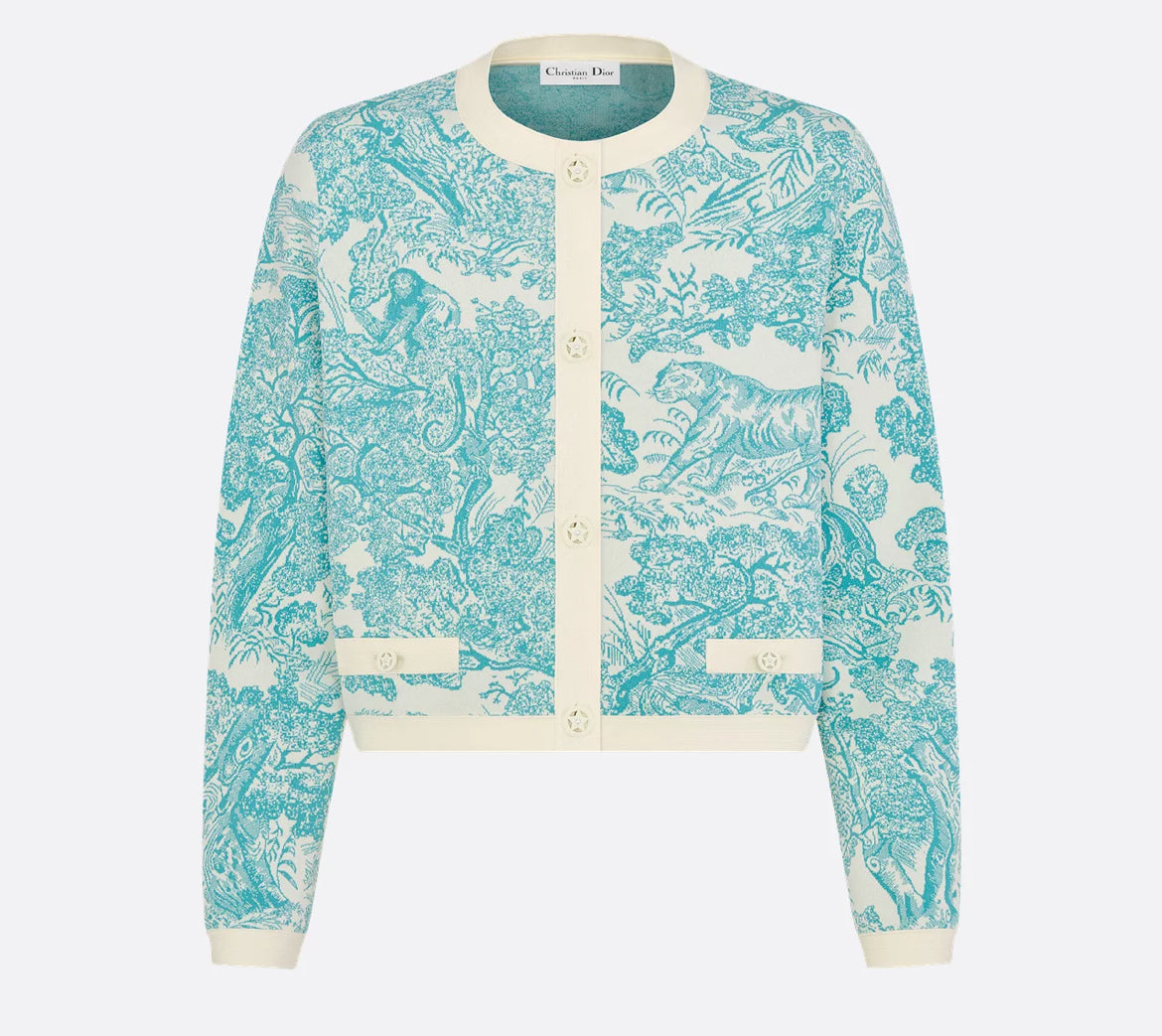 Dior 544V11A5008,Dior Diorivera cropped jacket,Dior Diorivera cropped green jacket,Diorivera green jacket,Diorivera green jac