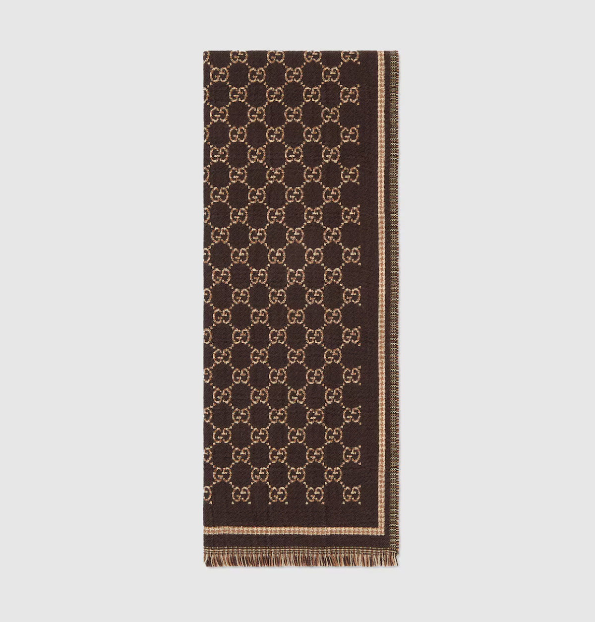 Winniemodo,Winnie modo,Gucci 836264 4G386,Gucci GG wool jacquard scarf,Gucci scarf,Gucci scarf sale,Gucci scarf brown,Gucci s