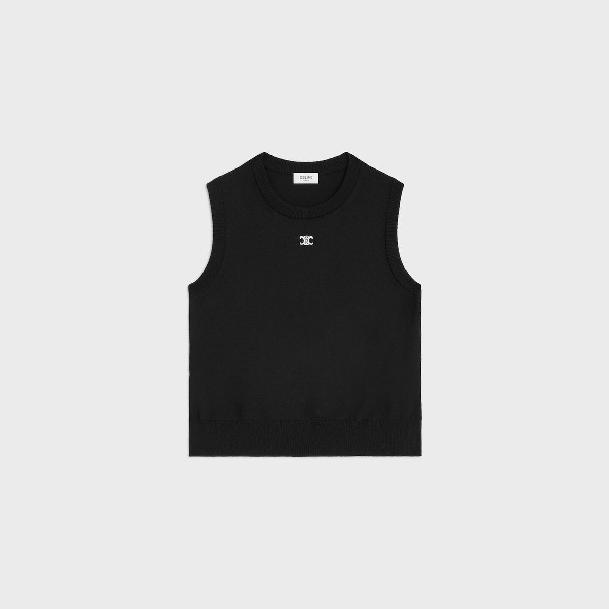 Winniemodo,Winniemodony,Celine RX0I70100.38NO,Celine vest,Celine vest top sale,Celine womens top,Celine knit vest,Celine knit