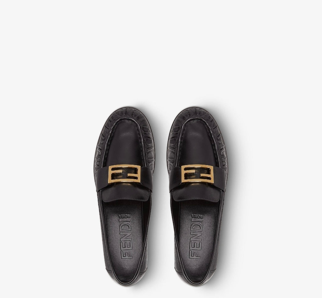 Winniemodo,Winniemodony,Fendi 8D8756NBA,Fendi loafer,Fendi loafer women,Fendi shoes black,Fendi shoes outlet,Fendi flats disc