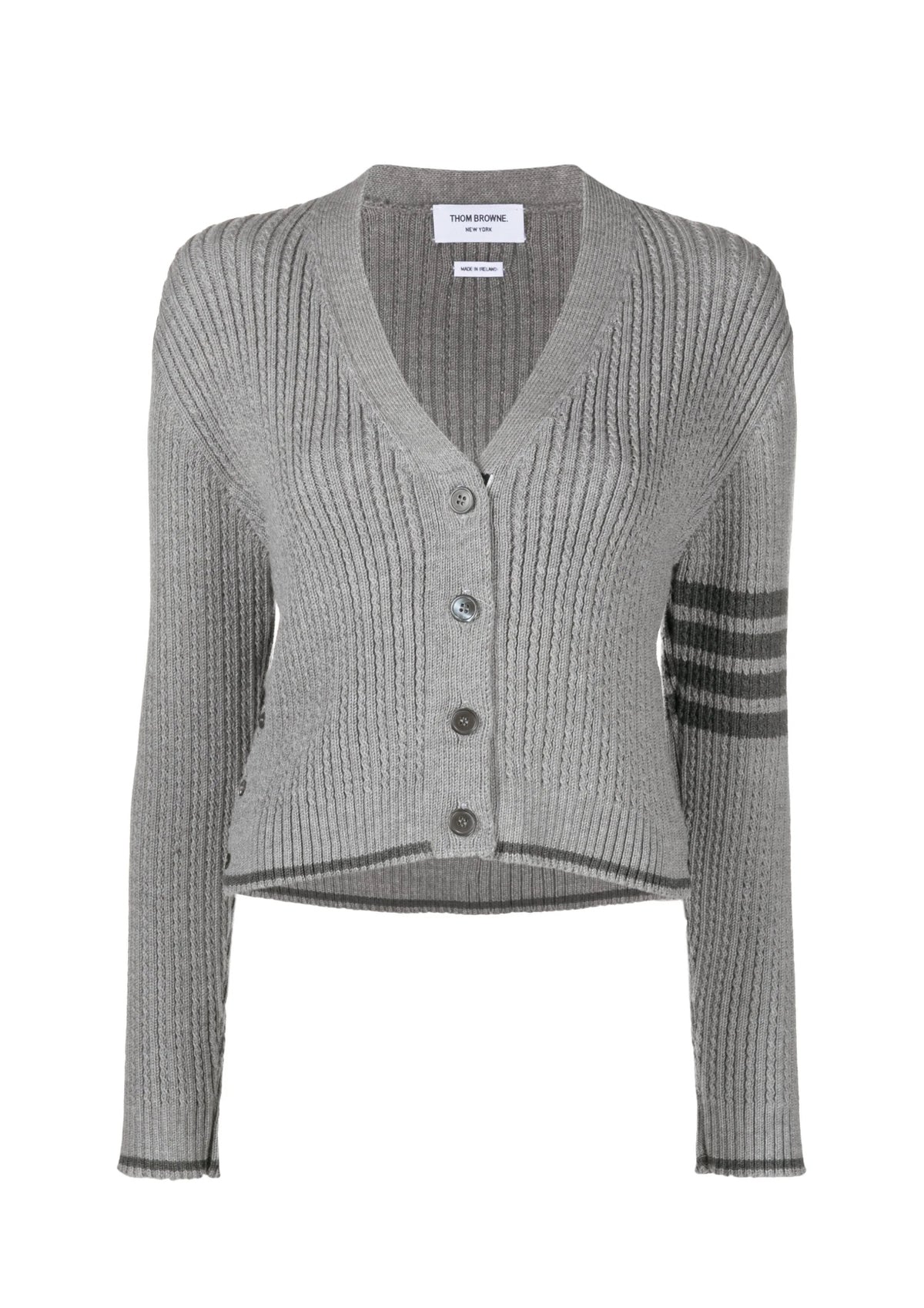 Thom Browne white cardigan,Thom Browne FKC588AY1024,Thom Browne cardigan,Thom Browne women’s,Thom Browne cardigan authenticit