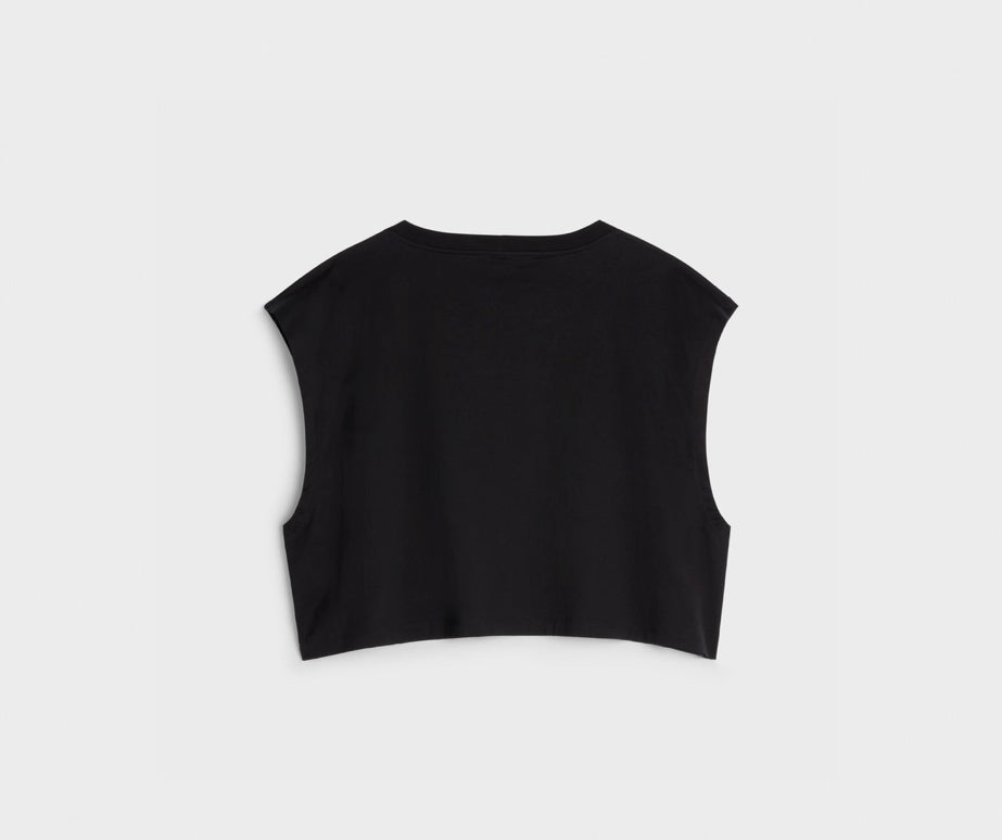 Celine triomphe top in cotton jersey