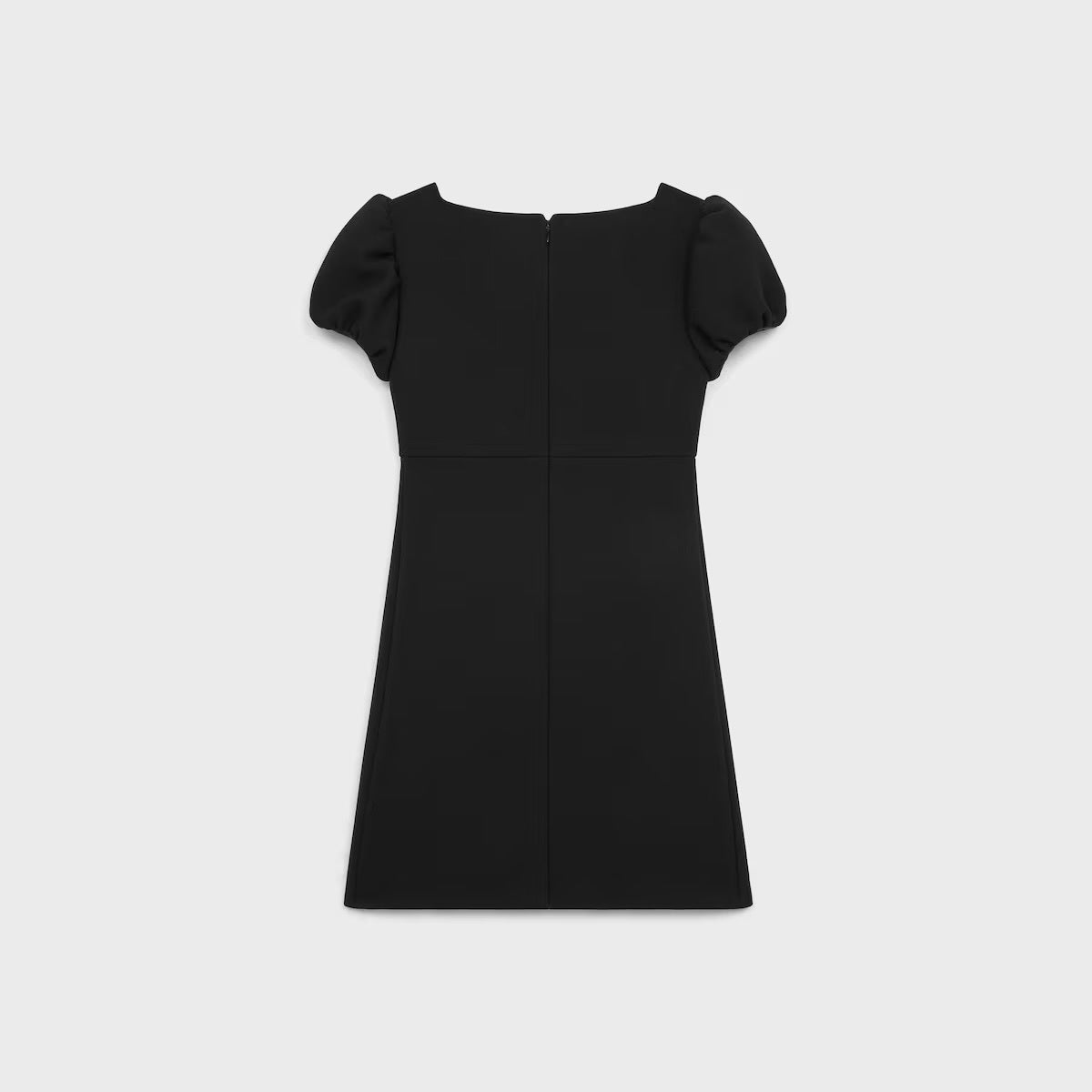 Celine RR0C3207Z.38NO,Celine mini dress with jeweled buttons,Celine mini dress,Celine black dress,Celine black cotton dress,C