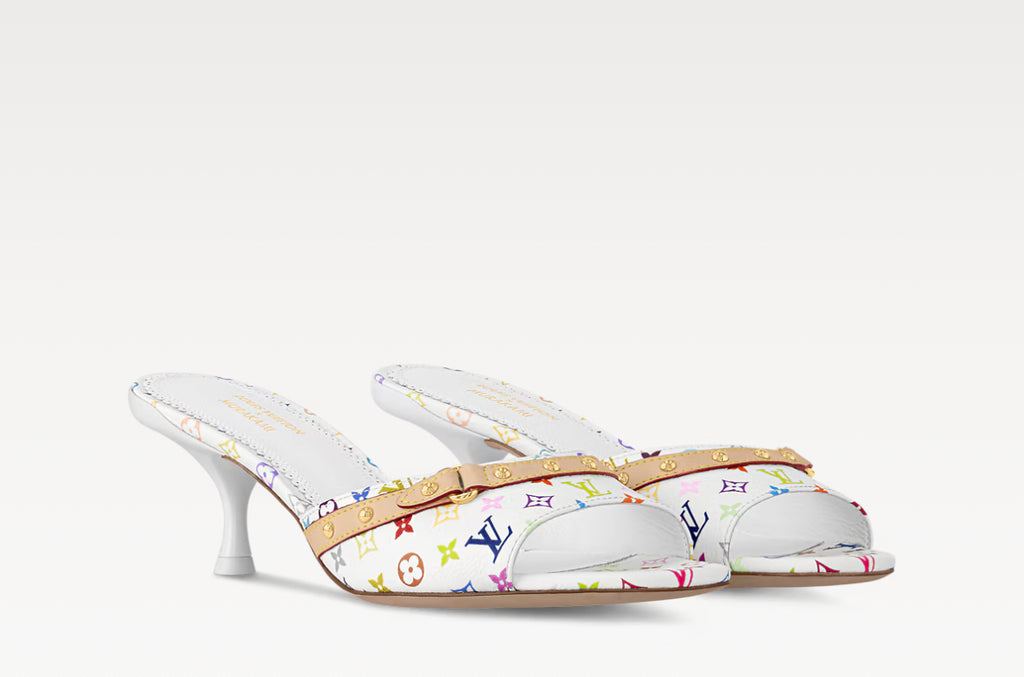 Louis Vuitton 1AGWTD,LV 1AGWTD,LV x TM 6AM mule,Louis Vuitton Murakami mules,Louis Vuitton Murakami shoes,Lv Takashi Murakami