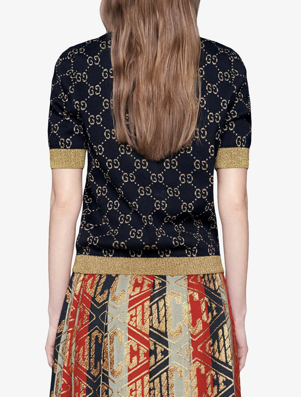 Gucci GG cotton lurex top