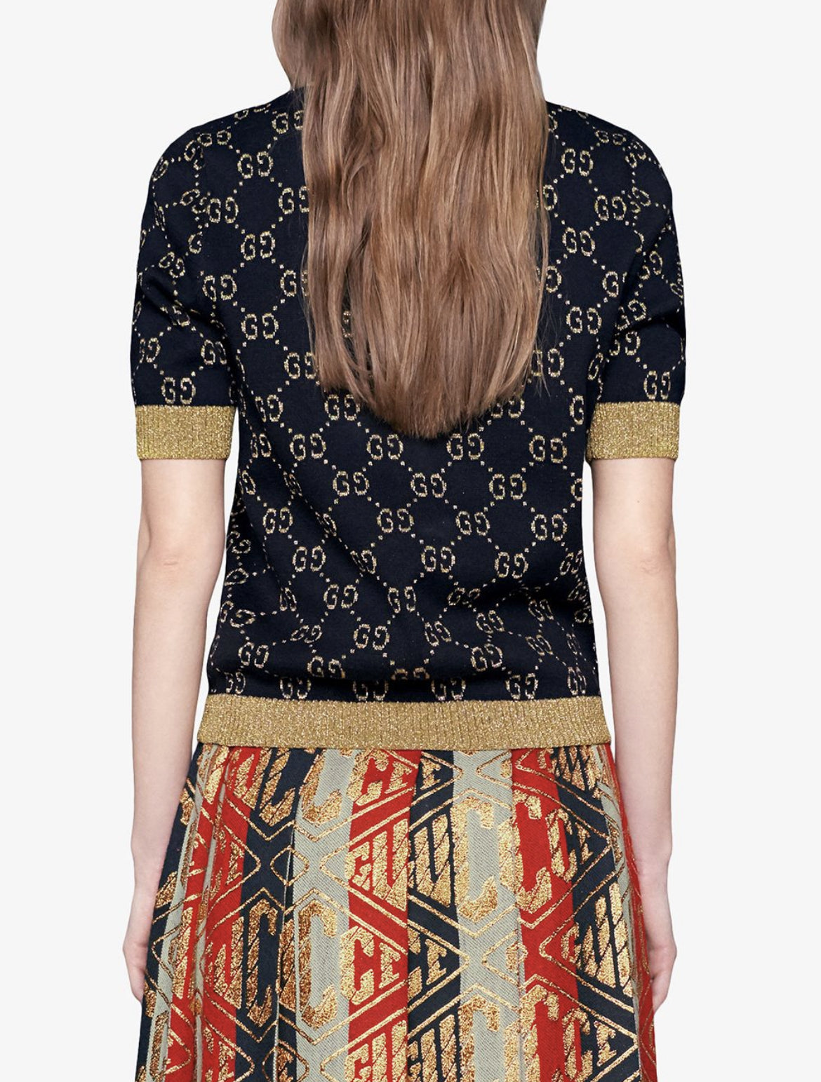 Gucci GG cotton lurex top
