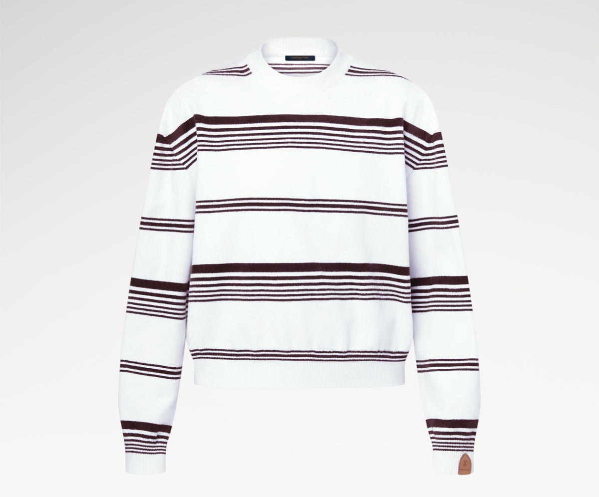 Winniemodo,Winnie modo,Louis Vuitton 1AIRD8,LV 1AIRD8,Louis Vuitton striped knit pullover,LV striped sweater,Louis Vuitton sw