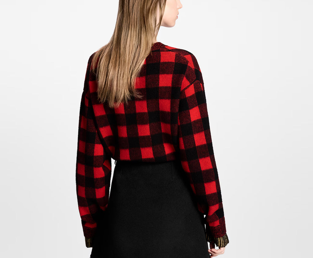 Winniemodo,Winnie modo,Louis Vuitton 1AIRDL,LV 1AIRDL,Louis Vuitton checkered cardigan,LV checkered cardigan,Louis Vuitton ca