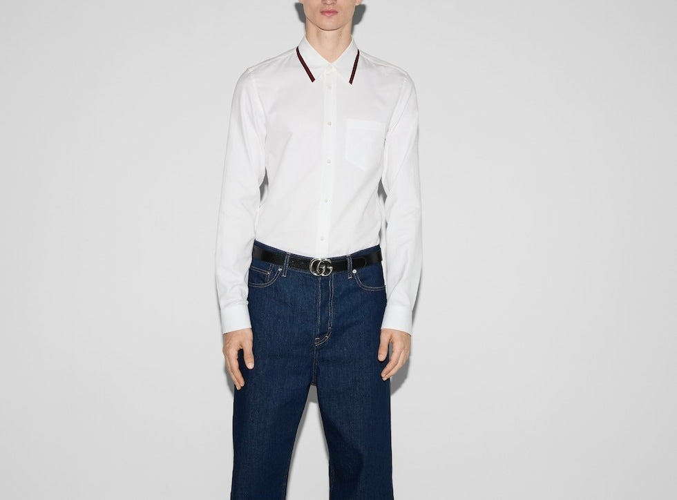 Winniemodo,Winnie modo,Gucci 814560 Z7AVS,Gucci Oxford cotton shirt,Gucci shirt,Gucci shirt sale,Gucci white shirt,Gucci whit