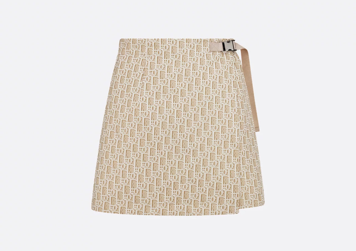 Dior 357P15A2970,Dior oblique Moti shorts, Dior oblique skort, Dior oblique beige skort,Dior beige monogram shorts,Dior monog