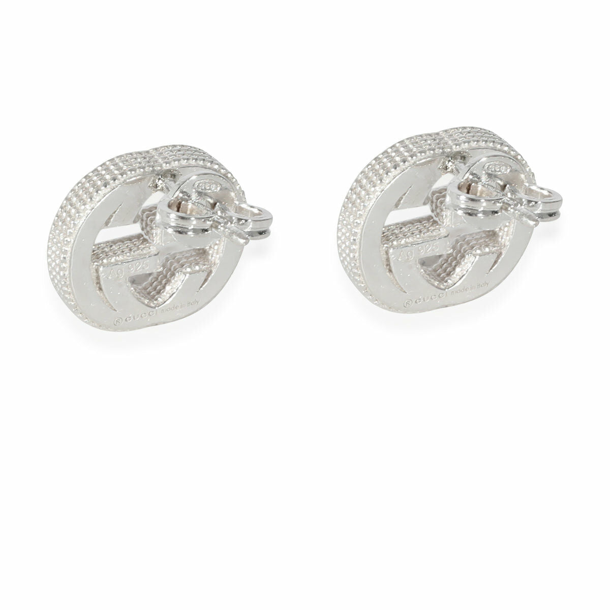Gucci Running G Stud Earring in Sterling Silver,gucci online shop, gucci on sale, gucci outlet,gucci earring,GUCCI, gucci wom