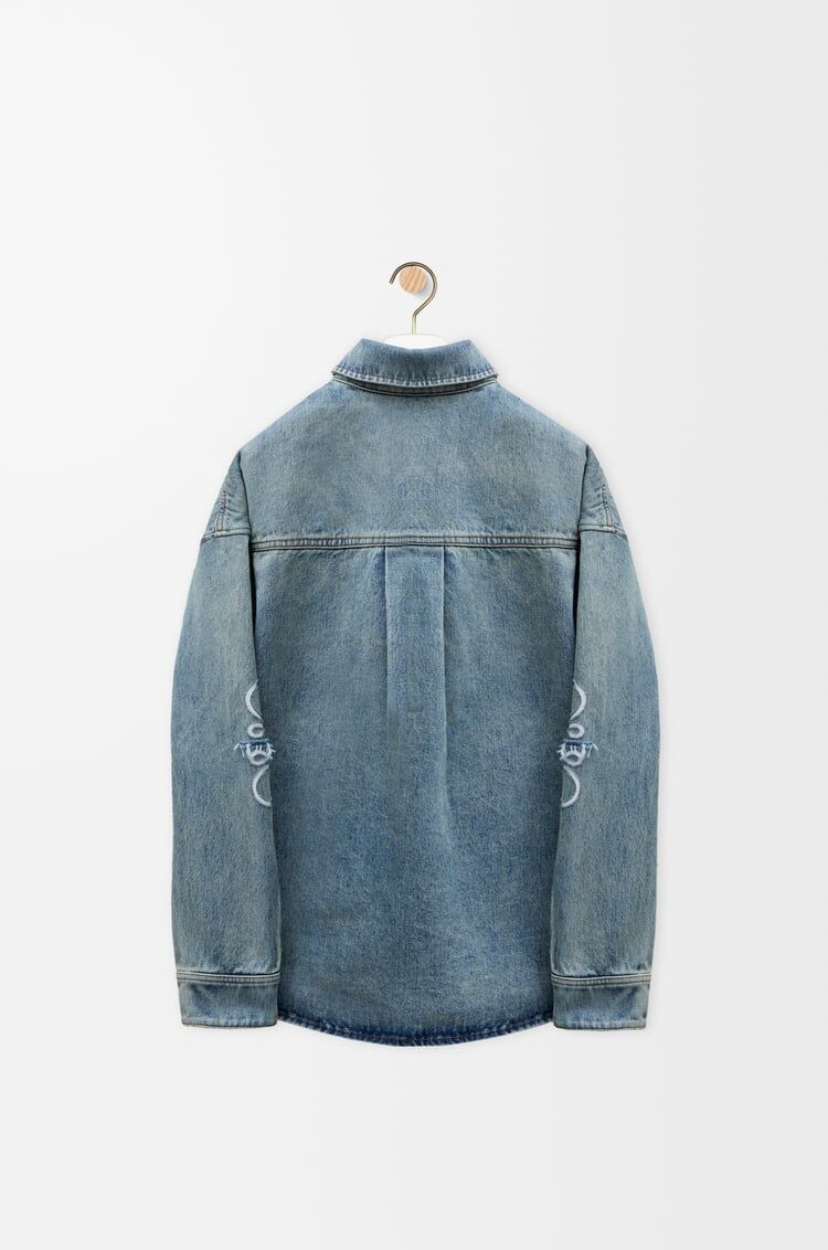 Winniemodo,Winnie modo,Loewe H526Y1DW,Loewe anagram denim overshirt,Loewe anagram denim shirt,Loewe shirt,Loewe denim shirt,L