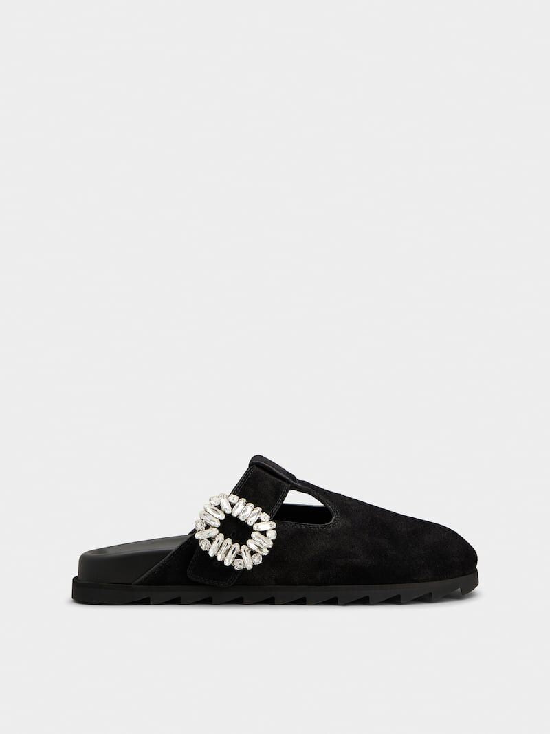 Winniemodo,Winniemodony,Roger vivier RVW62542100HG0B999,Roger Vivier Slidy mules suede,Roger Vivier mules suede,Roger vivier