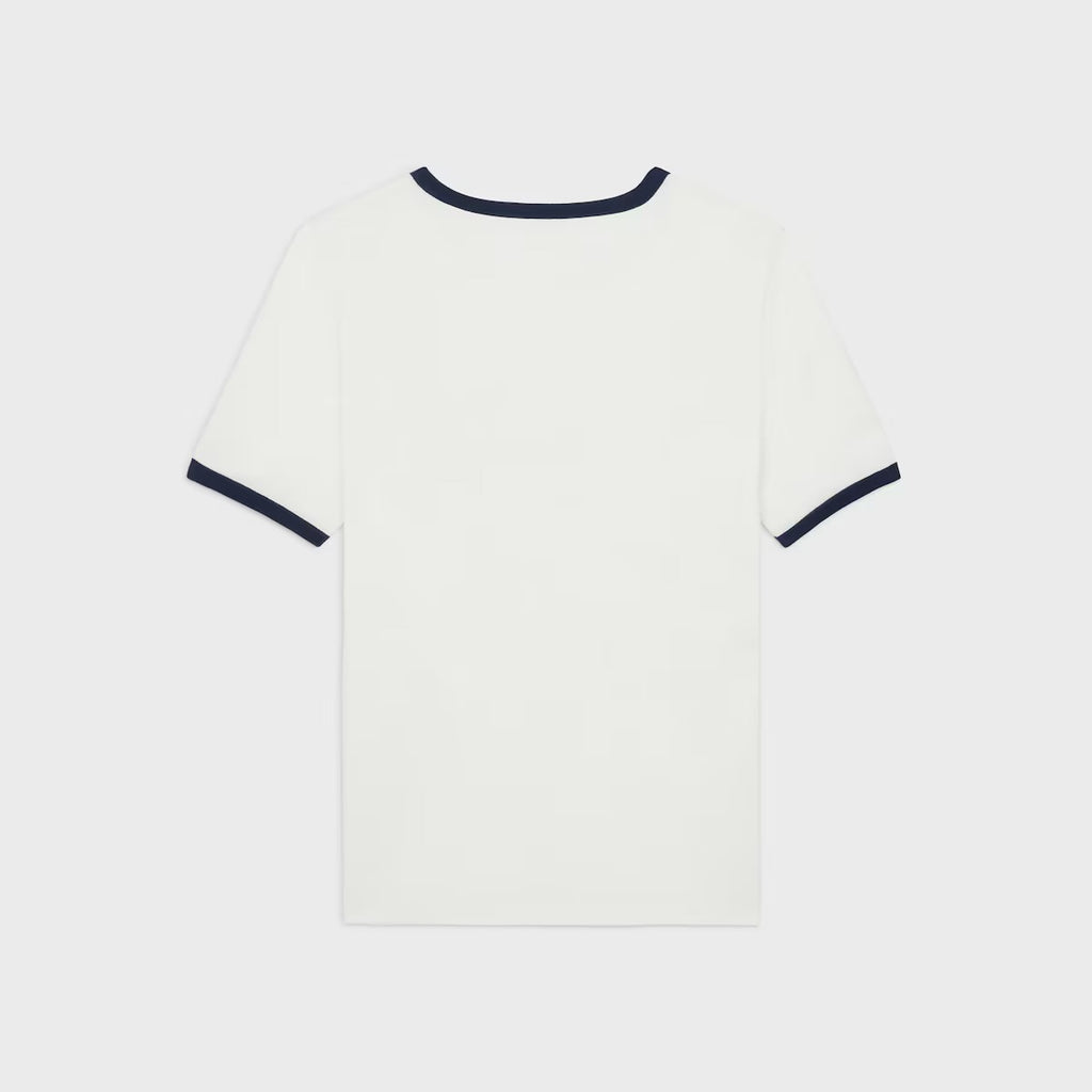 Celine RX07I507Z.01MA,Celine Anchor 70’s T-shirt,Celine white T-shirt,Celine white womens T-shirt,Celine white T-shirt 2025,C