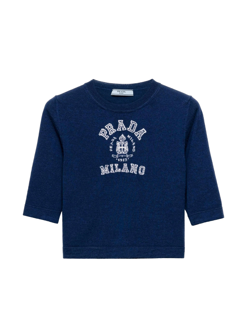 Winniemodo,Winniemodony,Prada P24L2,Prada cashmere t-shirt,Prada t-shirt women,Prada t-shirt discount,Prada knitwear navy,Pra