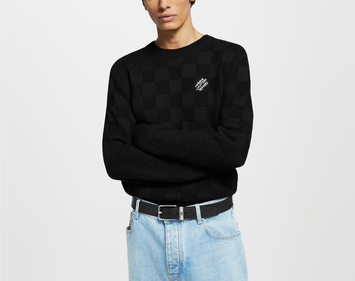 Winniemodo,Winnie modo,Louis Vuitton 1AHCO2,LV 1AHCO2,Louis Vuitton Damier pullover,Louis Vuitton pullover,LV pullover,Louis