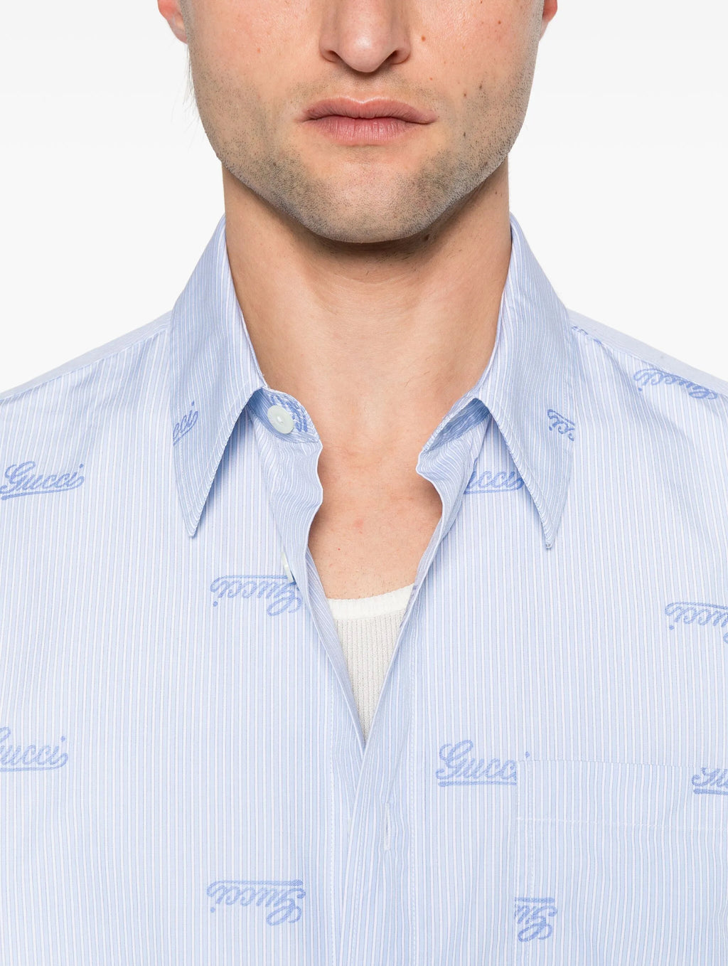 Gucci 814715Z7AHK,Gucci shirt mens,Gucci logo shirt,Gucci shirt blue,Gucci shirt men on sale,Gucci shirt mens blue,Gucci shir