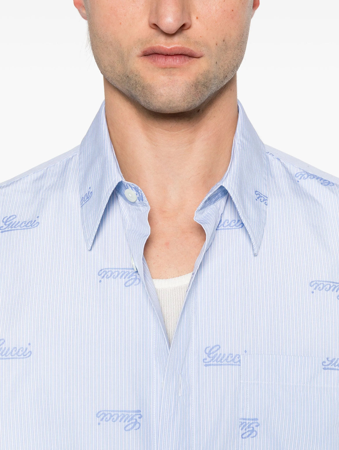 Gucci 814715Z7AHK,Gucci shirt mens,Gucci logo shirt,Gucci shirt blue,Gucci shirt men on sale,Gucci shirt mens blue,Gucci shir