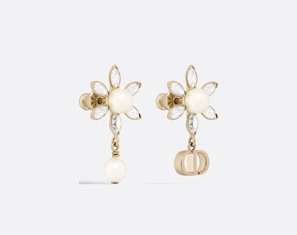 Dior bloom in Dior earrings,Dior bloom earrings,Dior flower earrings,Dior flower earrings,Dior asymmetric earrings,Dior cryst