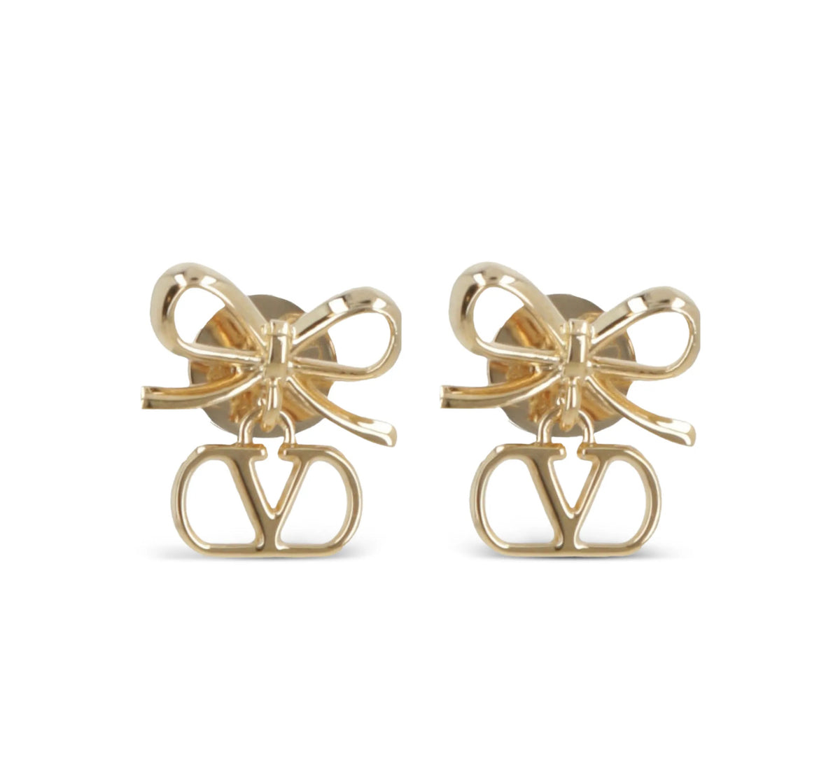 Winniemodo,Winniemodony,Valentino bow earrings,Valentino earrings,Valentino gold earrings,Valentino earring sale,Valentino ea