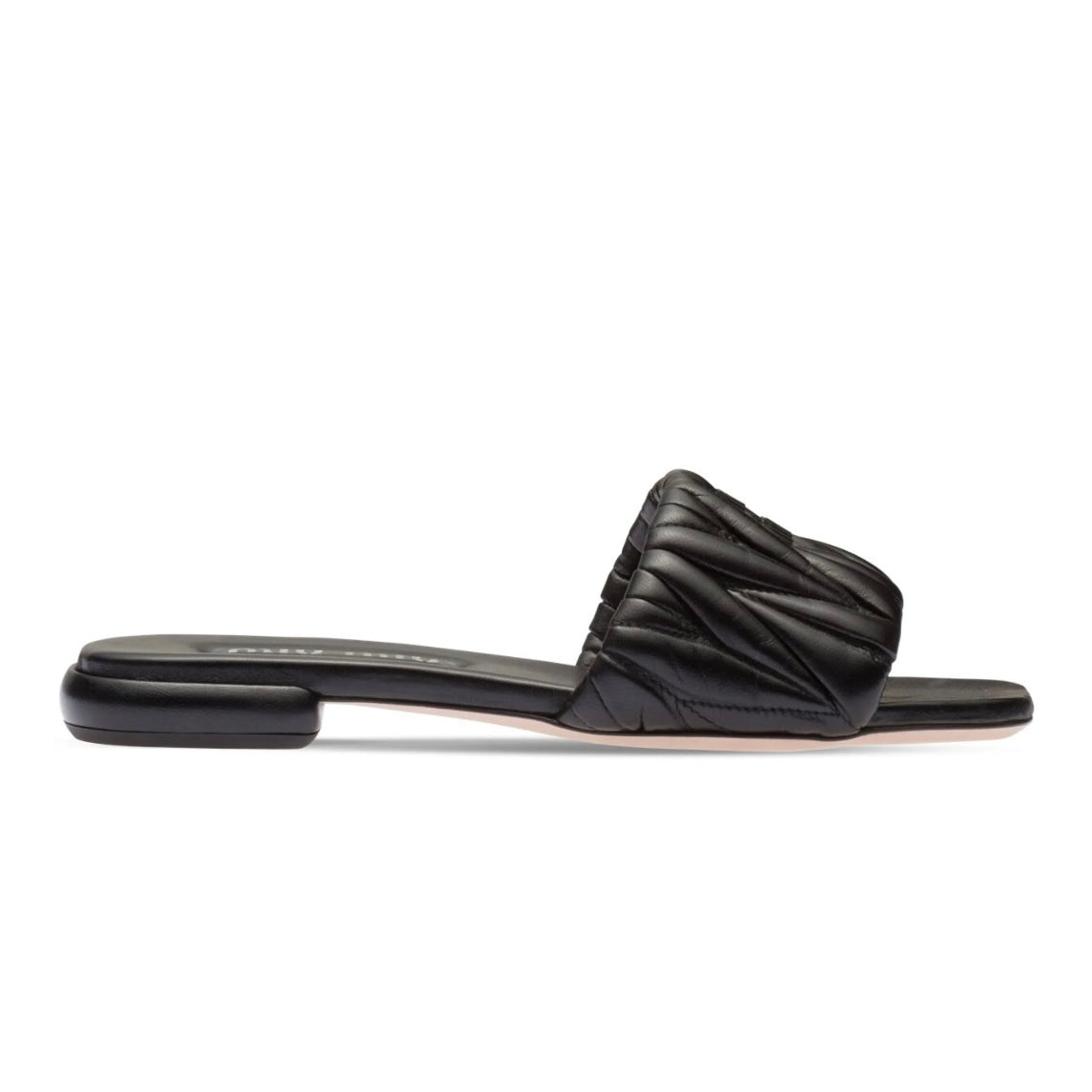 Winniemodo,Winnie modo,MIU MIU 5XX605,MIU MIU slippers,Miu Miu leather slides,MIU MIU slippers sale,MIU MIU slippers black,MI