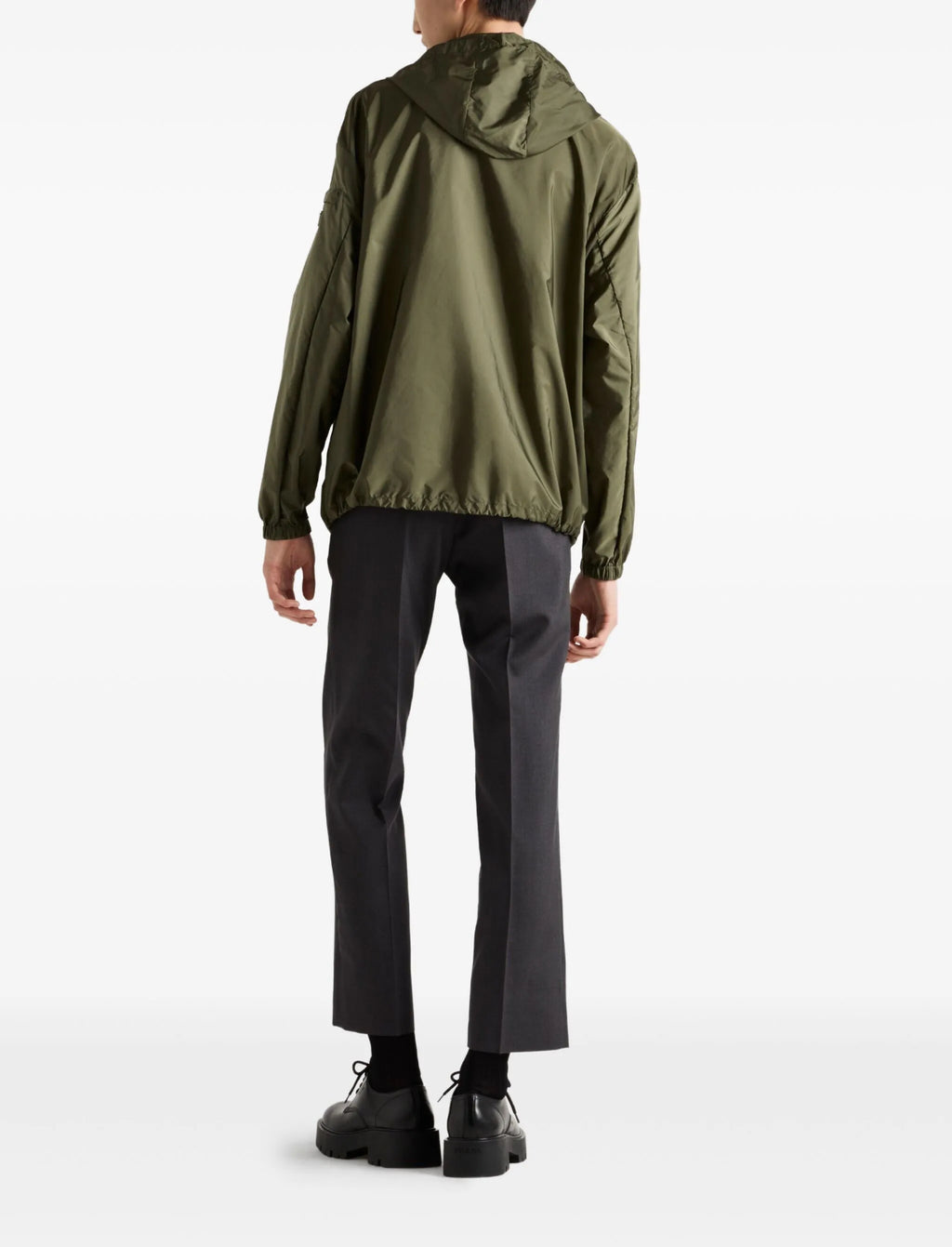 Winniemodo,Winnie modo,Prada SGC835OOO1WQ9,Prada hooded lightweight jacket,Prada windbreaker,Prada jacket green,Prada jacket