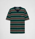 Prada 39610 16XT,Prada striped lisle cotton T-shirt,Prada striped lisle cotton Tee,Prada striped T-shirt,Prada striped Tee,Pr