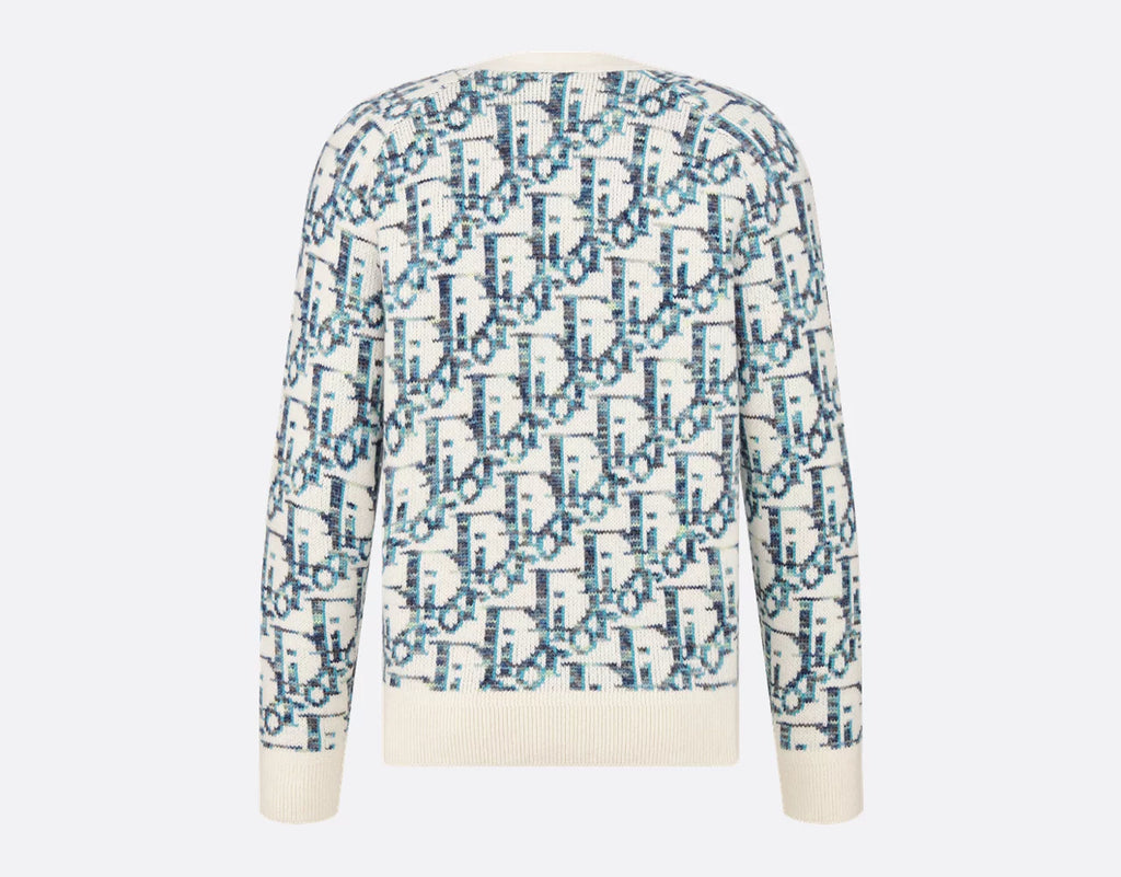 Winniemodo,Winnie modo,Dior 213M233AT662,Dior oblique cardigan,Dior blue monogram cardigan,Dior cardigan,Dior cardigan blue o