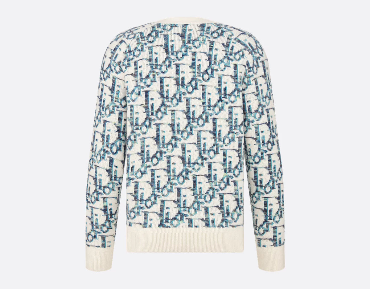 Winniemodo,Winnie modo,Dior 213M233AT662,Dior oblique cardigan,Dior blue monogram cardigan,Dior cardigan,Dior cardigan blue o