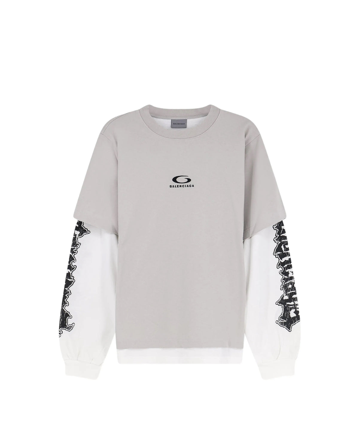 Winniemodo,Winniemodony,Balenciaga layer long sleeve t-shirt,Balenciaga long sleeve t-shirt men,Balenciaga grey long sleeve t