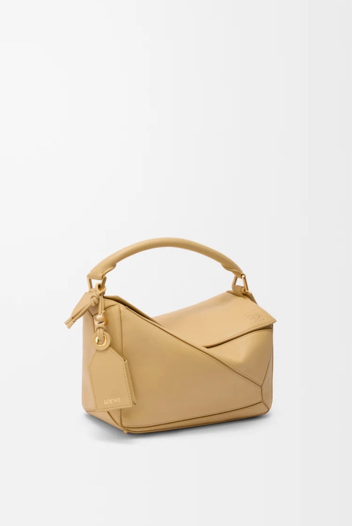 Loewe puzzle bag,Loewe puzzle yellow bag,Loewe puzzle bag small,Loewe small featherlight puzzle bag,Loewe bag,Loewe Lambskin