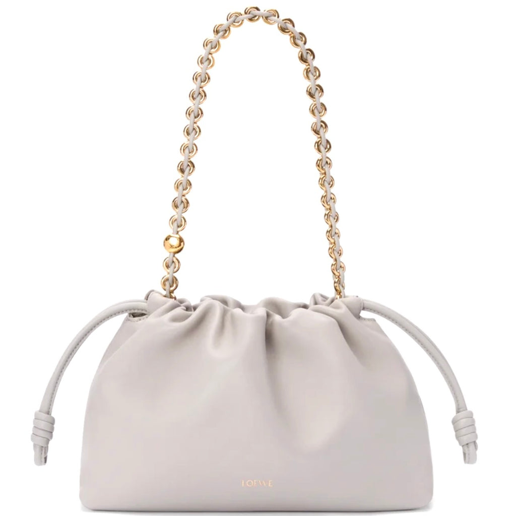 Loewe Medium Flamenco purse, Loewe Medium Flamenco bag, Loewe Flamenco bag, Loewe grey flamenco bag, Loewe Medium Flamenco gr