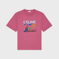 Celine RX0D5507Z.01MU,Celine RX0D5507Z.GDD7,Celine loose T-shirt in cotton jersey,Celine drawing print t-shirt,Celine Home pr