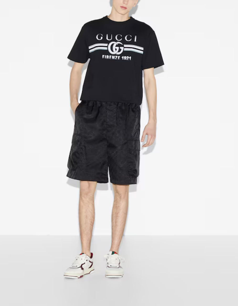 Gucci 785345 XJGKJ, Gucci jersey T-shirt Gucci print, Gucci black T-shirt 2025,Gucci white t-shirt 2025,Gucci t-shirt mens,Gu