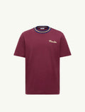 Winniemodo,Winniemodony,Moncler k20918c00022,Moncler embroidered logo T-shirt,Moncler t-shirt burgundy,Moncler tee burgundy,M
