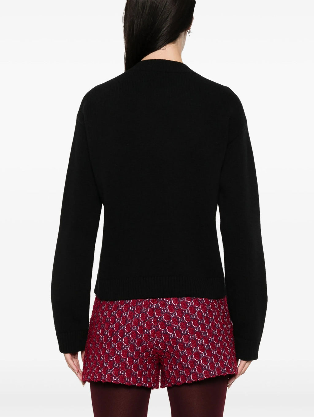 Winniemodo,Winnie modo,Gucci 770072 XKEBC,Gucci intarsia logo wool sweater,Gucci logo sweater,Gucci sweater,Gucci sweater bla