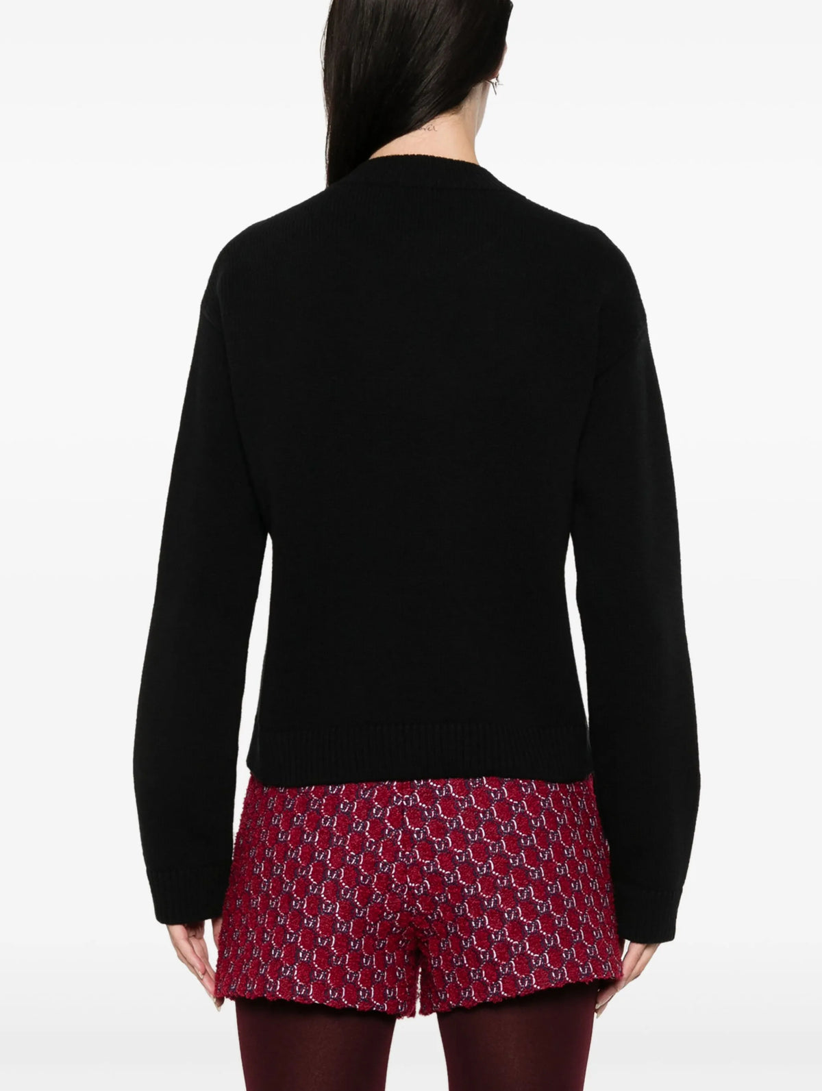 Winniemodo,Winnie modo,Gucci 770072 XKEBC,Gucci intarsia logo wool sweater,Gucci logo sweater,Gucci sweater,Gucci sweater bla